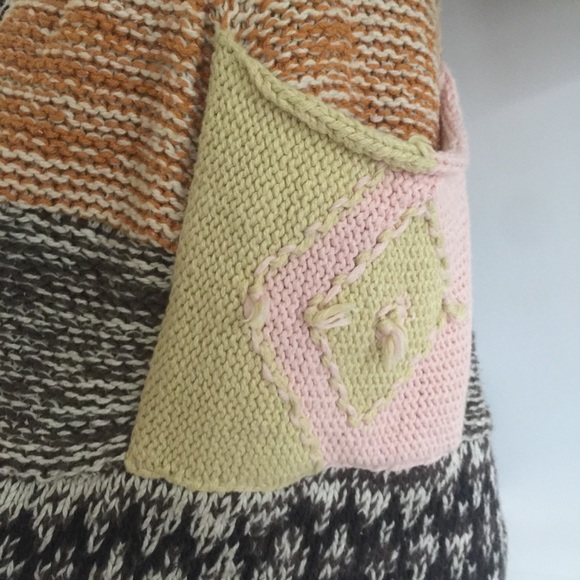 Free People Sweater Coat in Multicolor Patchwork - Picture 3 of 8